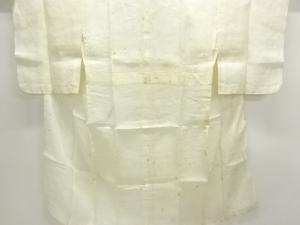 アンティーク　本麻透かし織菊模様長襦袢